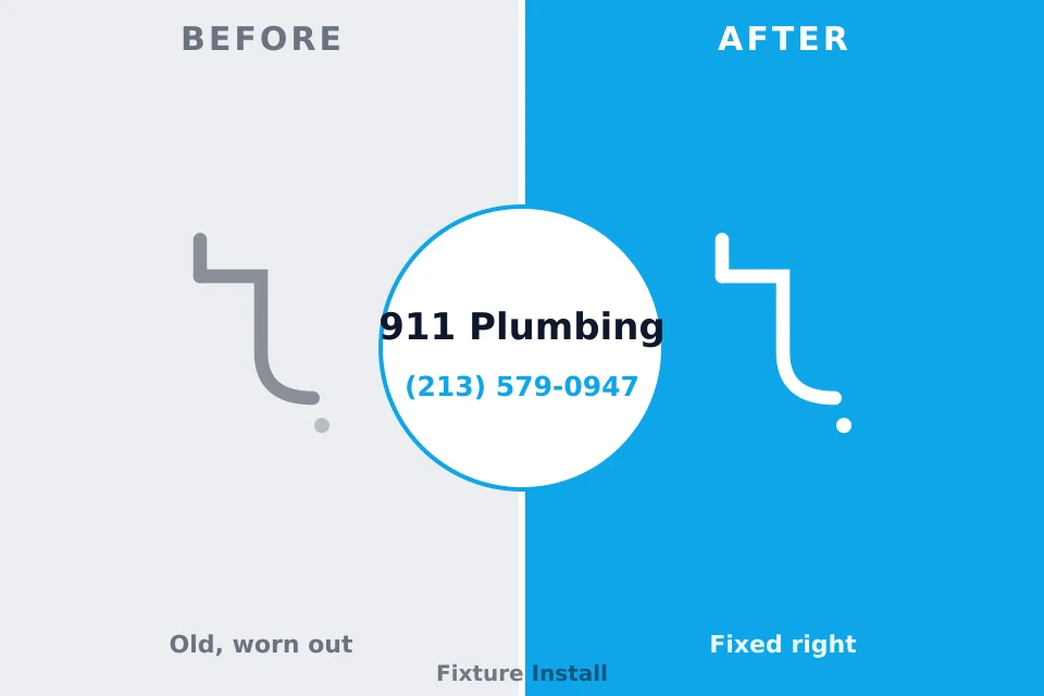 Before and after: plumbing repair McCaysville, GA